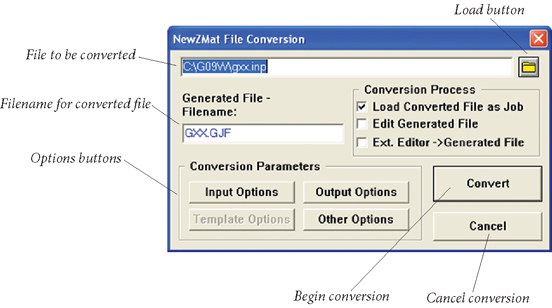 NewZMat File Conversion